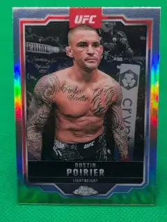 2025 Topps Chrome UFC - Refractor Dustin Poirier #7